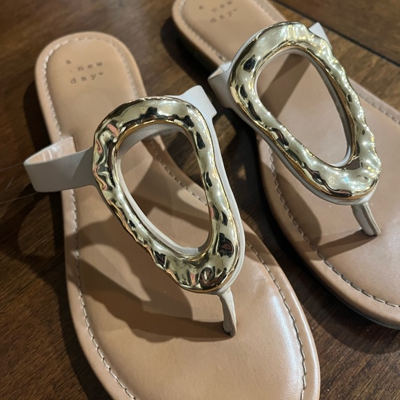 a new day Shoes - A New Day Women's Sandals with Gold Accent